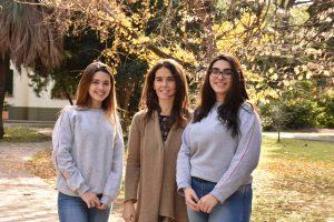 (de iz. a der.) Olivia Franco, Gabriela Sagristani y Fiorella Marchesi.